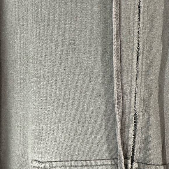 ZADIG & VOLTAIRE Mens Charcoal Gray Zip-Up Cotton-Modal Hoodie Sweatshirt XL - Picture 9 of 12
